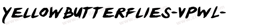 YellowButterflies-vPWL字体转换