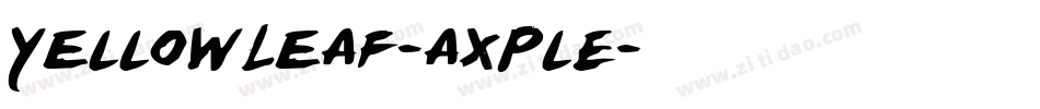 YellowLeaf-axPlE字体转换