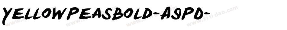 YellowPeasBold-A9PD字体转换