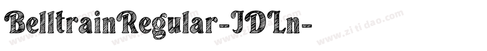 BelltrainRegular-JDLn字体转换