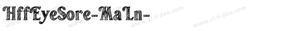 HffEyeSore-MaLn字体转换