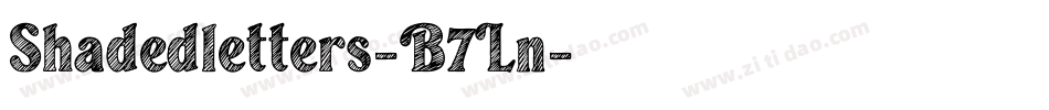 Shadedletters-B7Ln字体转换