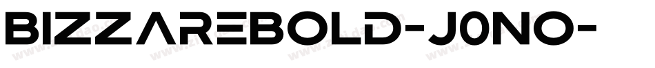 BizzareBold-j0nO字体转换