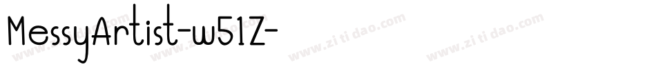MessyArtist-w51Z字体转换