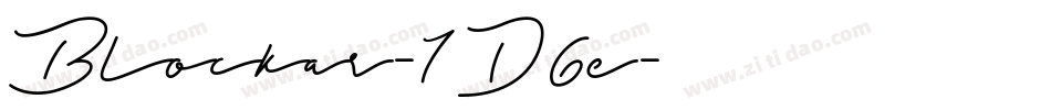 Blockar-1D6e字体转换 Blockar-1D6e字体转换