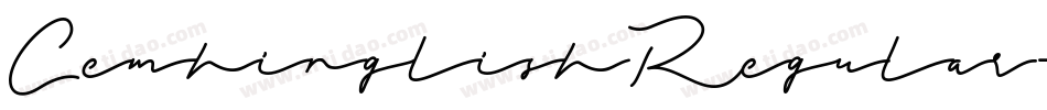 CemhinglishRegular-RO6e字体转换