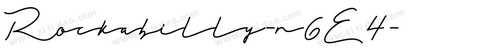 Rockabilly-n6E4字体转换 Rockabilly-n6E4字体转换
