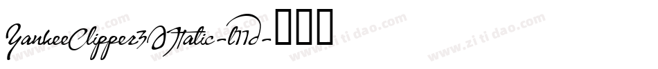YankeeClipper3DItalic-l11d字体转换