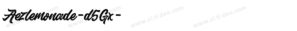 Aezlemonade-d5Gx字体转换