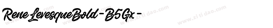 ReneLevesqueBold-B5Gx字体转换