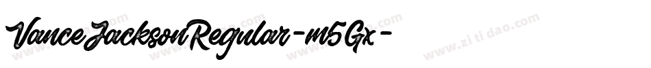 VanceJacksonRegular-m5Gx字体转换