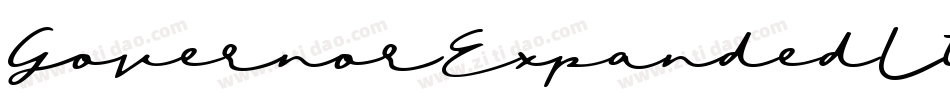 GovernorExpandedItalic-Z0Pz字体转换