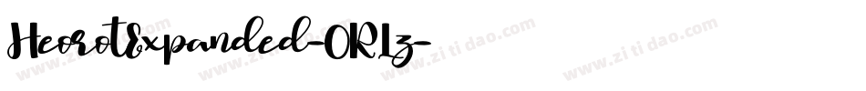 HeorotExpanded-0RLz字体转换