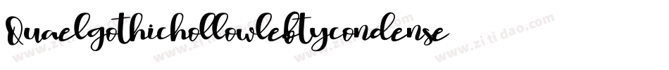 Quaelgothichollowleftycondensed-ZGLz字体转换