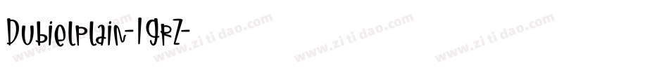 Dubielplain-1GrZ字体转换