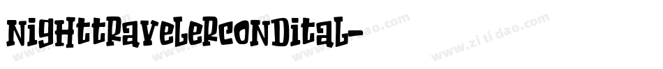 nighttravelercondital字体转换