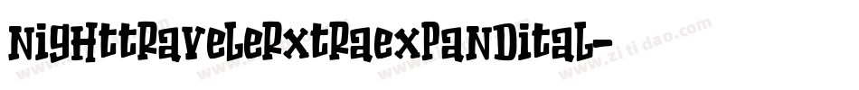 nighttravelerxtraexpandital字体转换