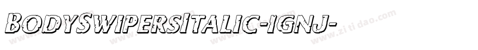 BodySwipersItalic-1gnj字体转换