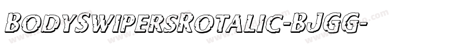 BodySwipersRotalic-BJGG字体转换