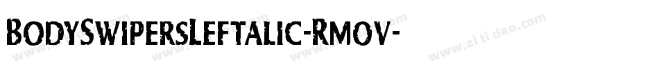 BodySwipersLeftalic-Rm0v字体转换