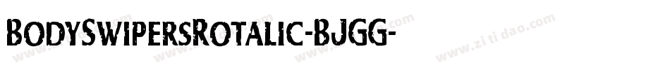 BodySwipersRotalic-BJGG字体转换