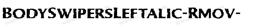 BodySwipersLeftalic-Rm0v字体转换