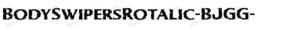 BodySwipersRotalic-BJGG字体转换