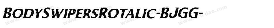 BodySwipersRotalic-BJGG字体转换