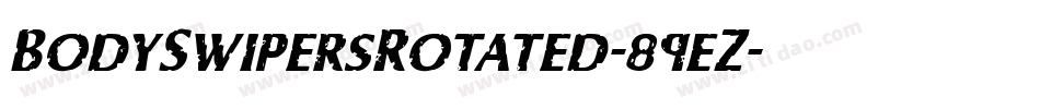 BodySwipersRotated-89eZ字体转换