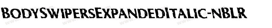 BodySwipersExpandedItalic-nBLR字体转换 BodySwipersExpandedItalic-nBLR字体转换