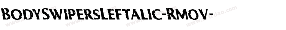 BodySwipersLeftalic-Rm0v字体转换