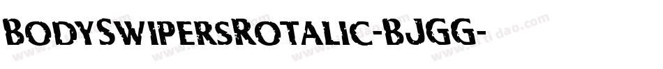 BodySwipersRotalic-BJGG字体转换