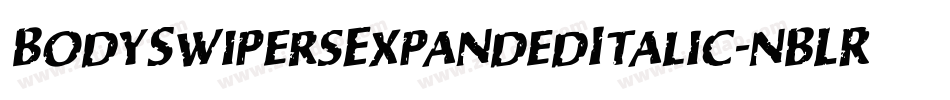 BodySwipersExpandedItalic-nBLR字体转换 BodySwipersExpandedItalic-nBLR字体转换
