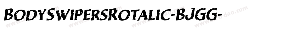 BodySwipersRotalic-BJGG字体转换