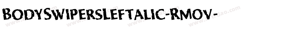 BodySwipersLeftalic-Rm0v字体转换