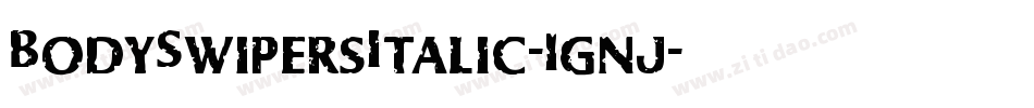 BodySwipersItalic-1gnj字体转换