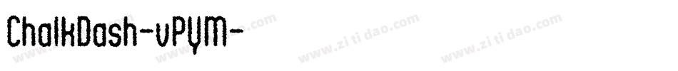 ChalkDash-vPYM字体转换