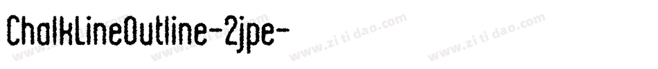 ChalkLineOutline-2jpe字体转换