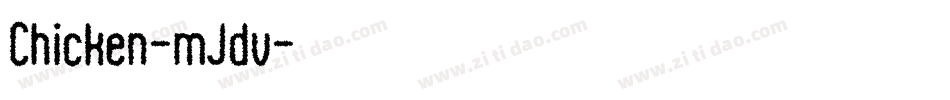 Chicken-mJdv字体转换
