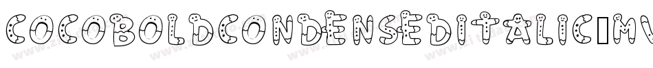 CocoBoldcondenseditalic-MVZPw字体转换