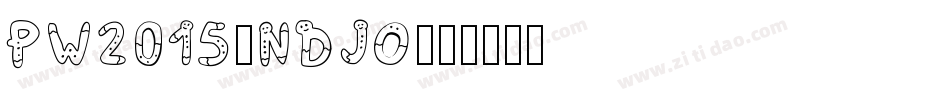 Pw2015-ndJO字体转换