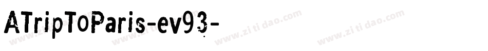 ATripToParis-ev93字体转换