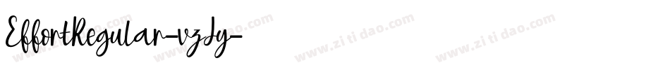 EffortRegular-vzJy字体转换
