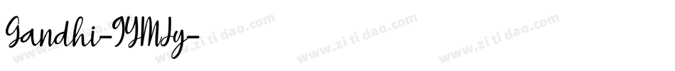 Gandhi-9YMJy字体转换