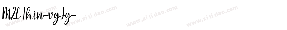 M2CThin-vyJy字体转换