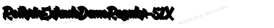 RotterinExtrudeDemoRegular-51XdV字体转换 RotterinExtrudeDemoRegular-51XdV字体转换