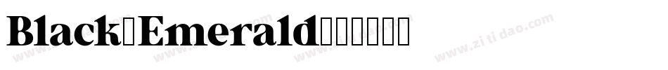 Black_Emerald字体转换