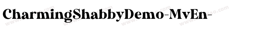 CharmingShabbyDemo-MvEn字体转换