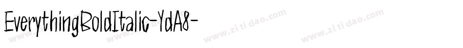 EverythingBoldItalic-YdA8字体转换