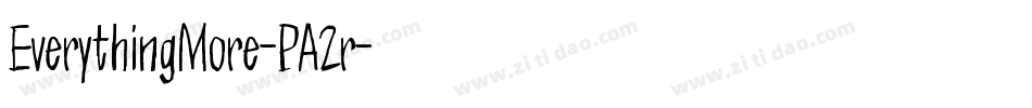 EverythingMore-PA2r字体转换